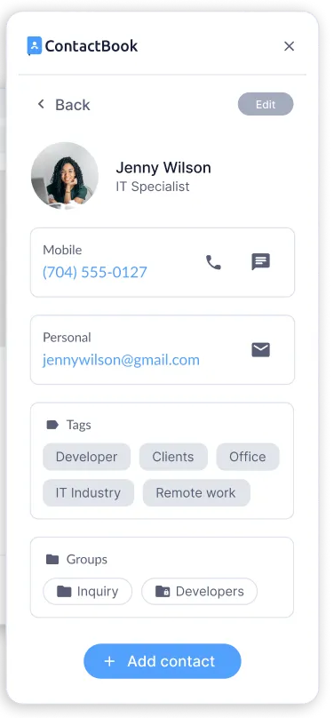 Contactbook app